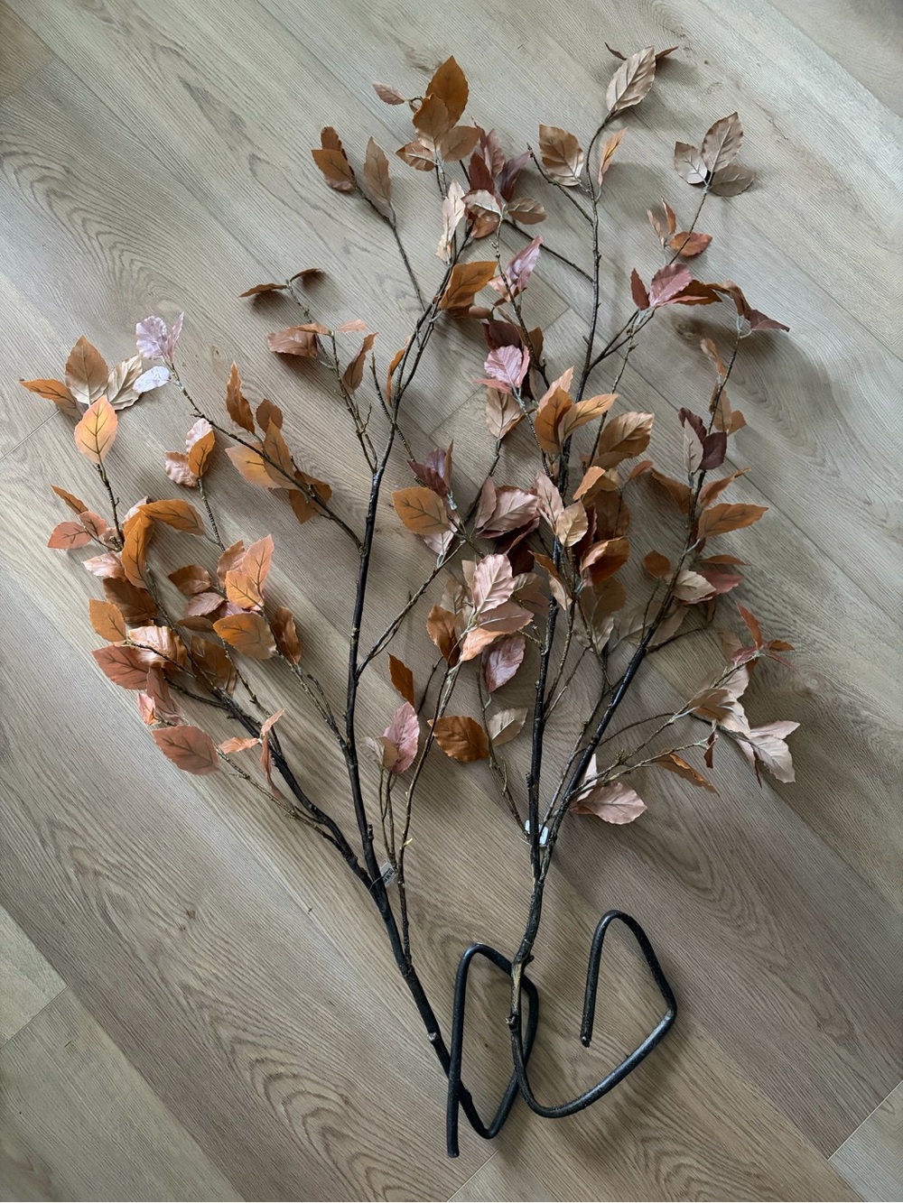 Crate&Barrel 2x ‘Faux Golden Leaf Branch’